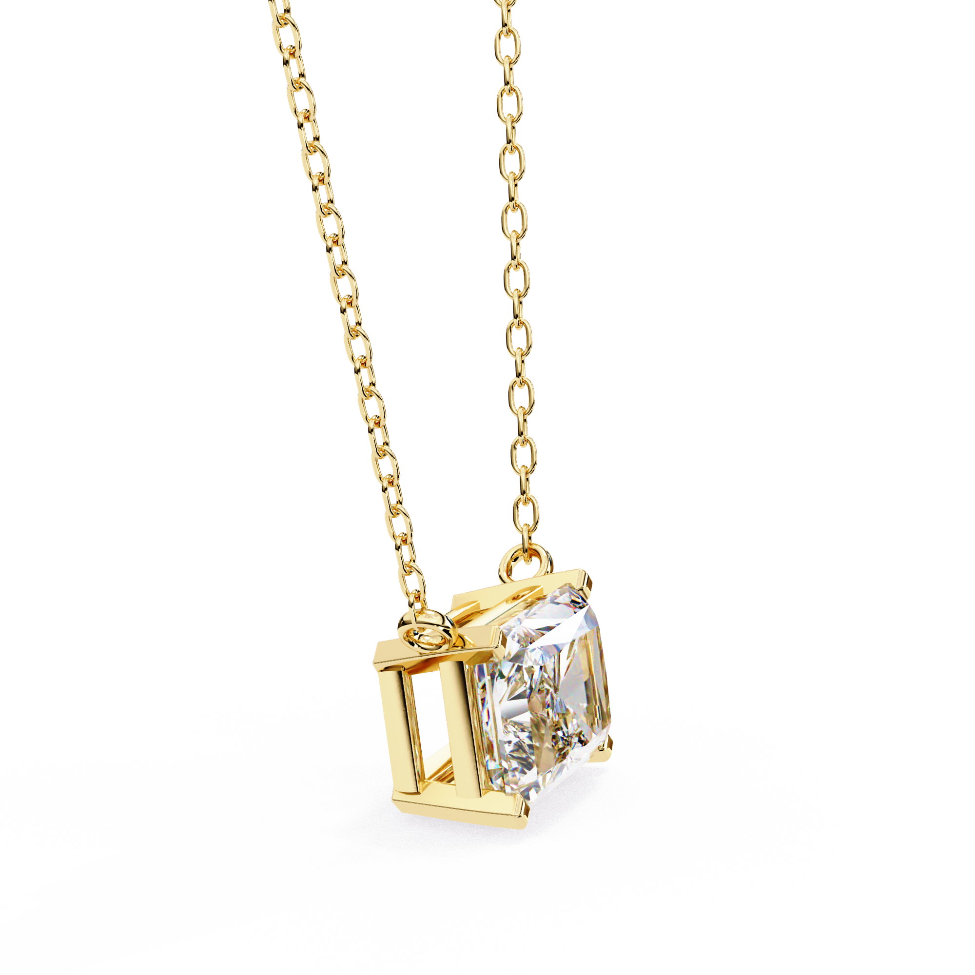 Infinity Glow Emerald-Cut Necklace | 925 Sterling Silver
