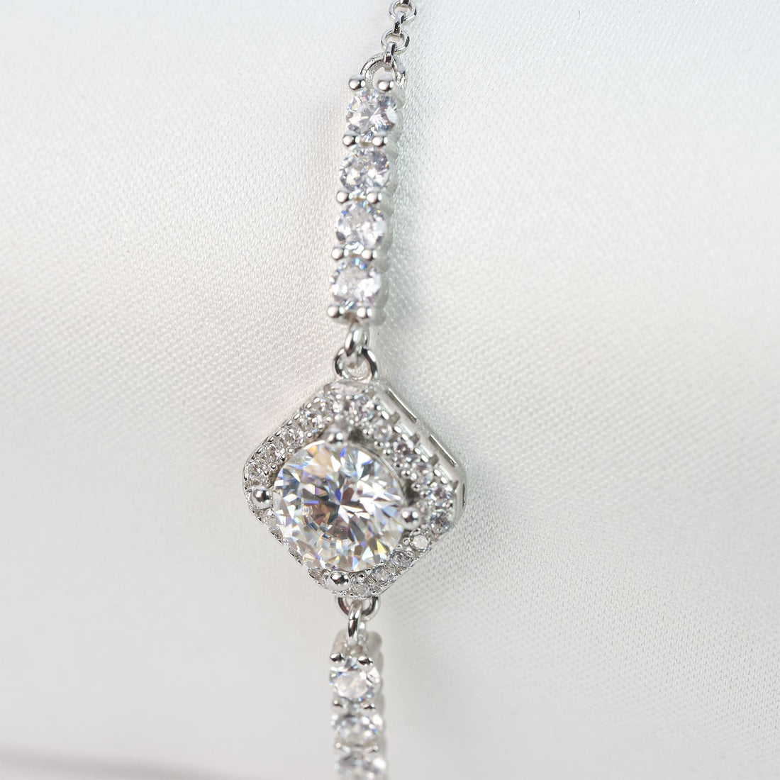 Orope’s Moissanite Bolo Bracelet made with 925 Pure Sterling Silver