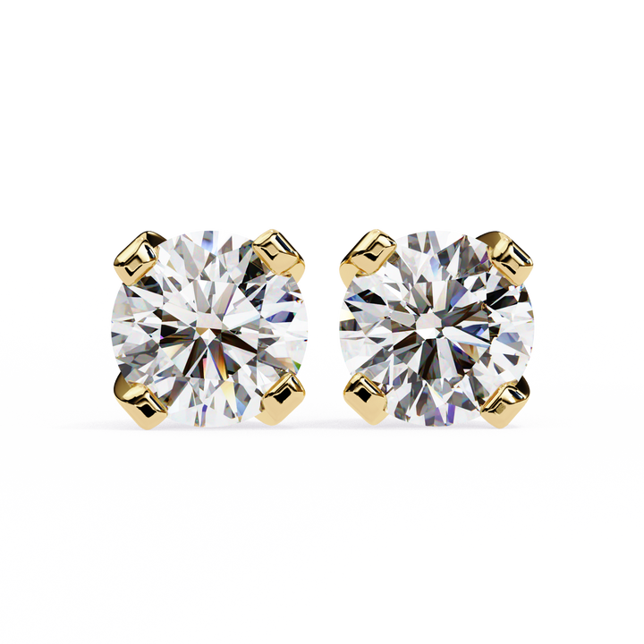 Dazzling CZ  Solitaire Earrings