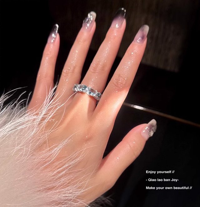 Orope's StarRiver Aquamarine Ferris Ring |  Made with 925 Pure Sterling Silver | Aquamarine Crystals