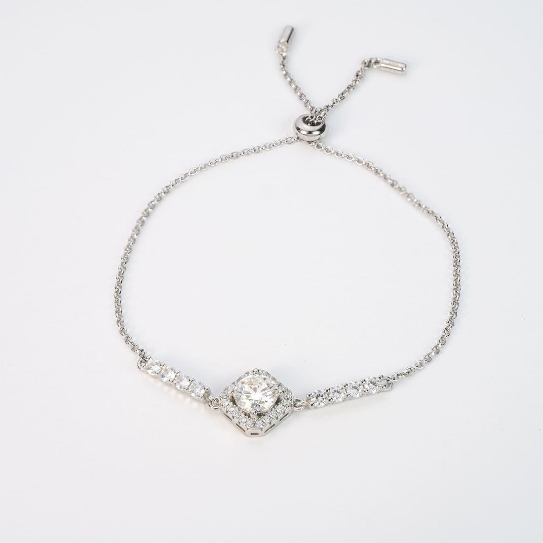 Orope’s Moissanite Bolo Bracelet made with 925 Pure Sterling Silver