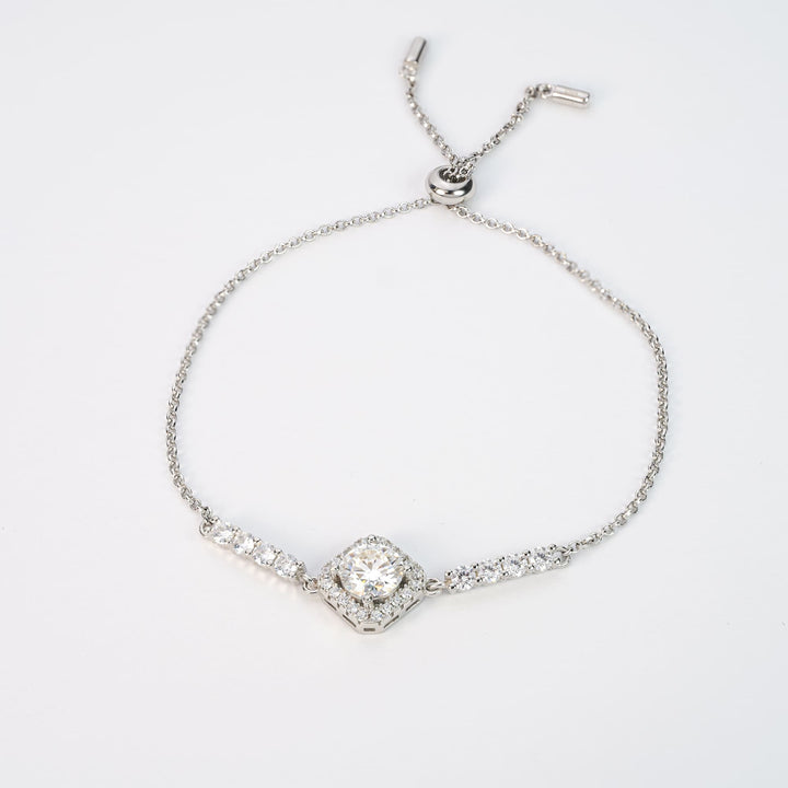 Orope’s Moissanite Bolo Bracelet made with 925 Pure Sterling Silver