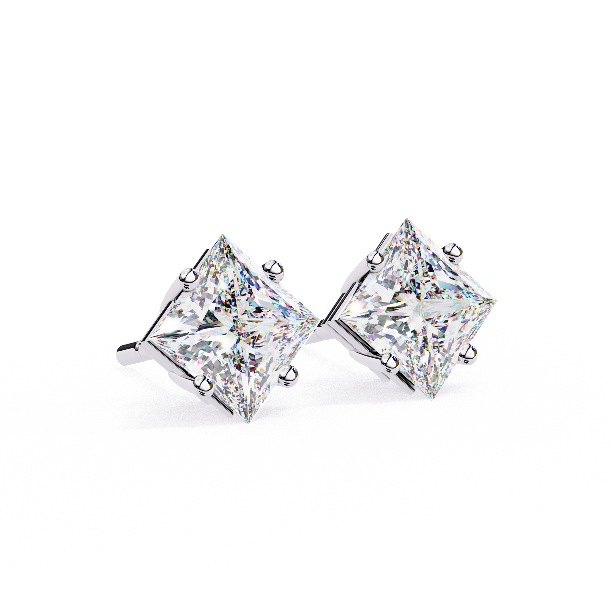 Dazzling Solitaire Earrings