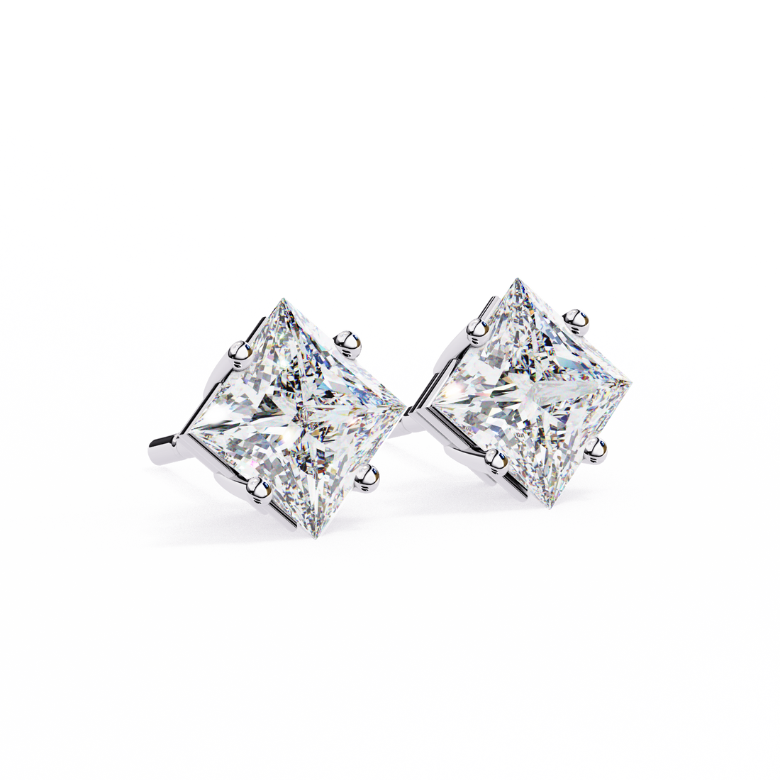 Dazzling Solitaire Earrings