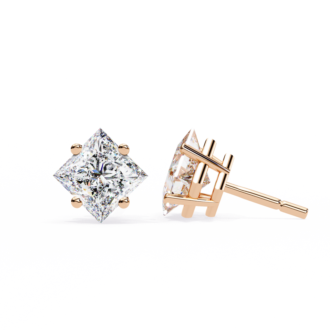 Dazzling Solitaire Earrings