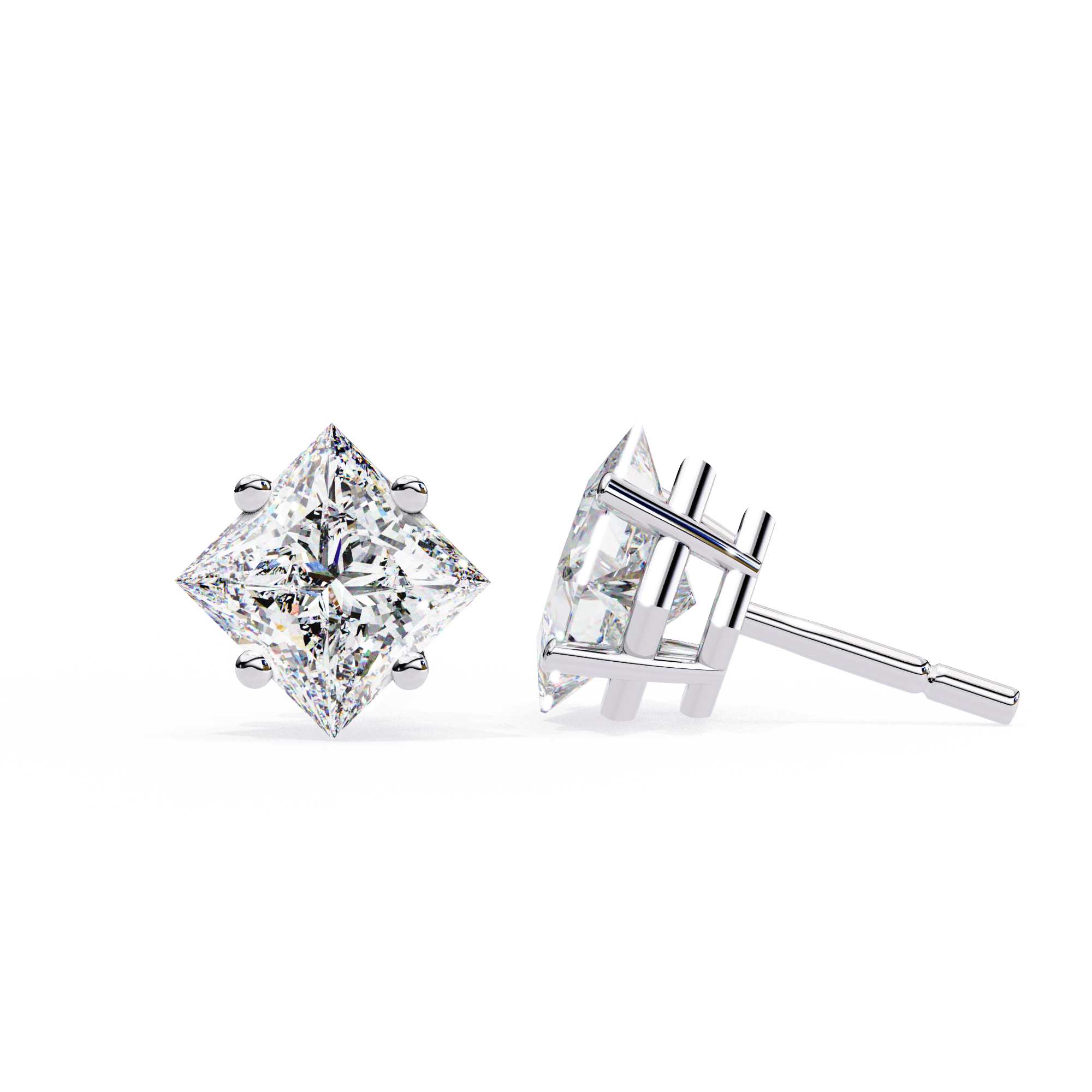 Dazzling Solitaire Earrings