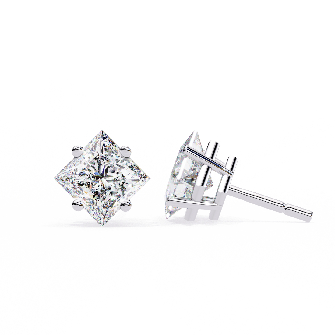 Dazzling Solitaire Earrings