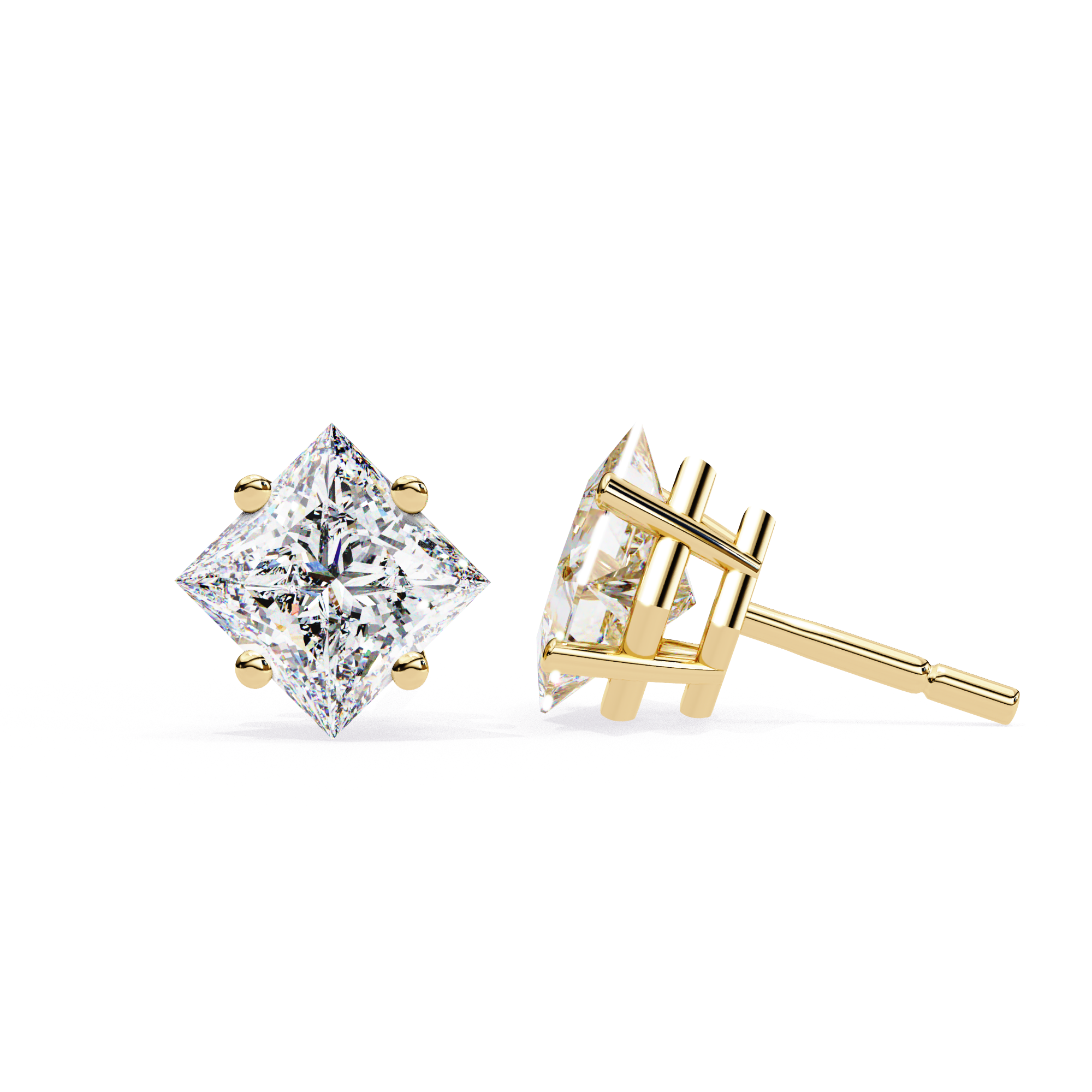 Dazzling Solitaire Earrings