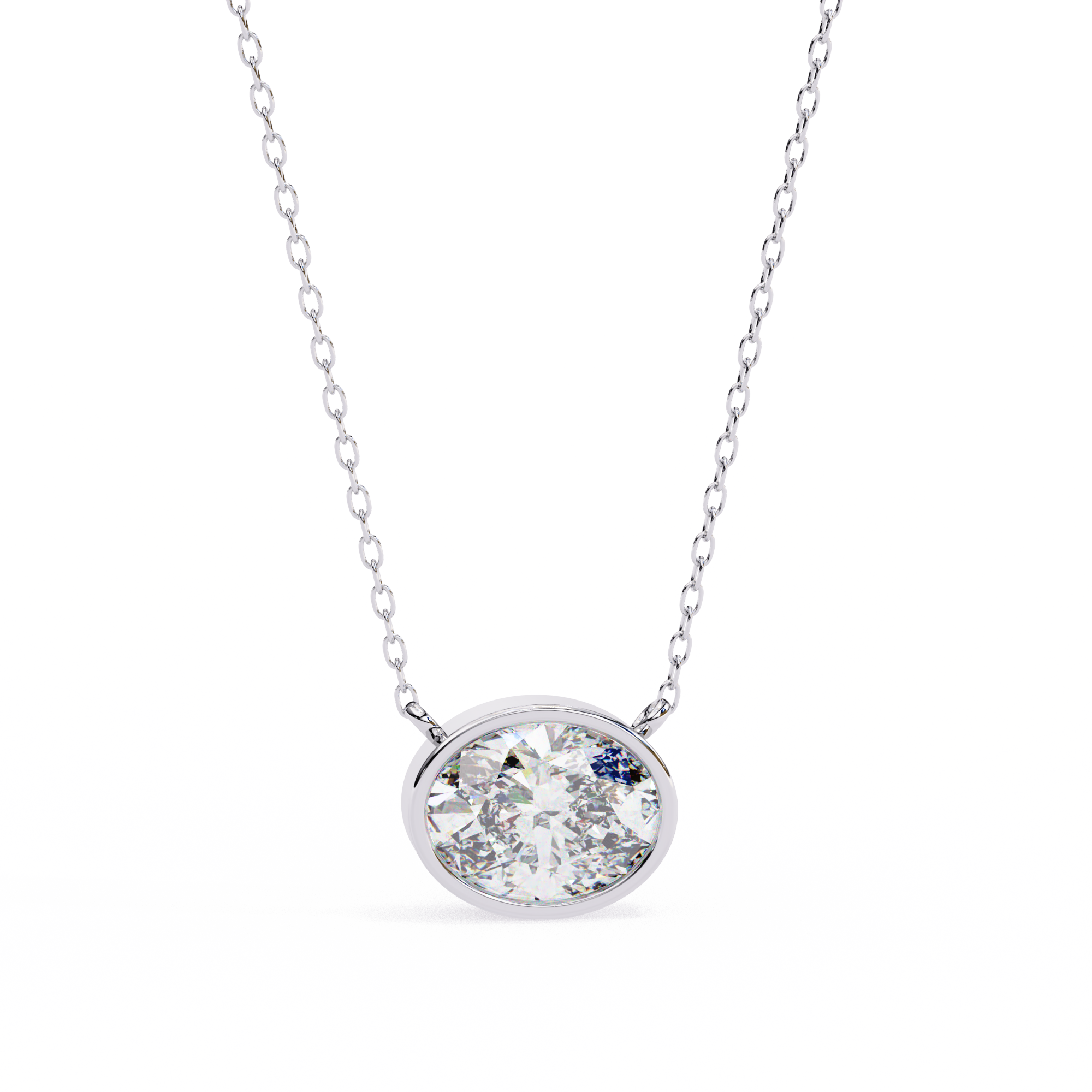 Luna Radiance Solitaire Pendant | 925 Sterling Silver