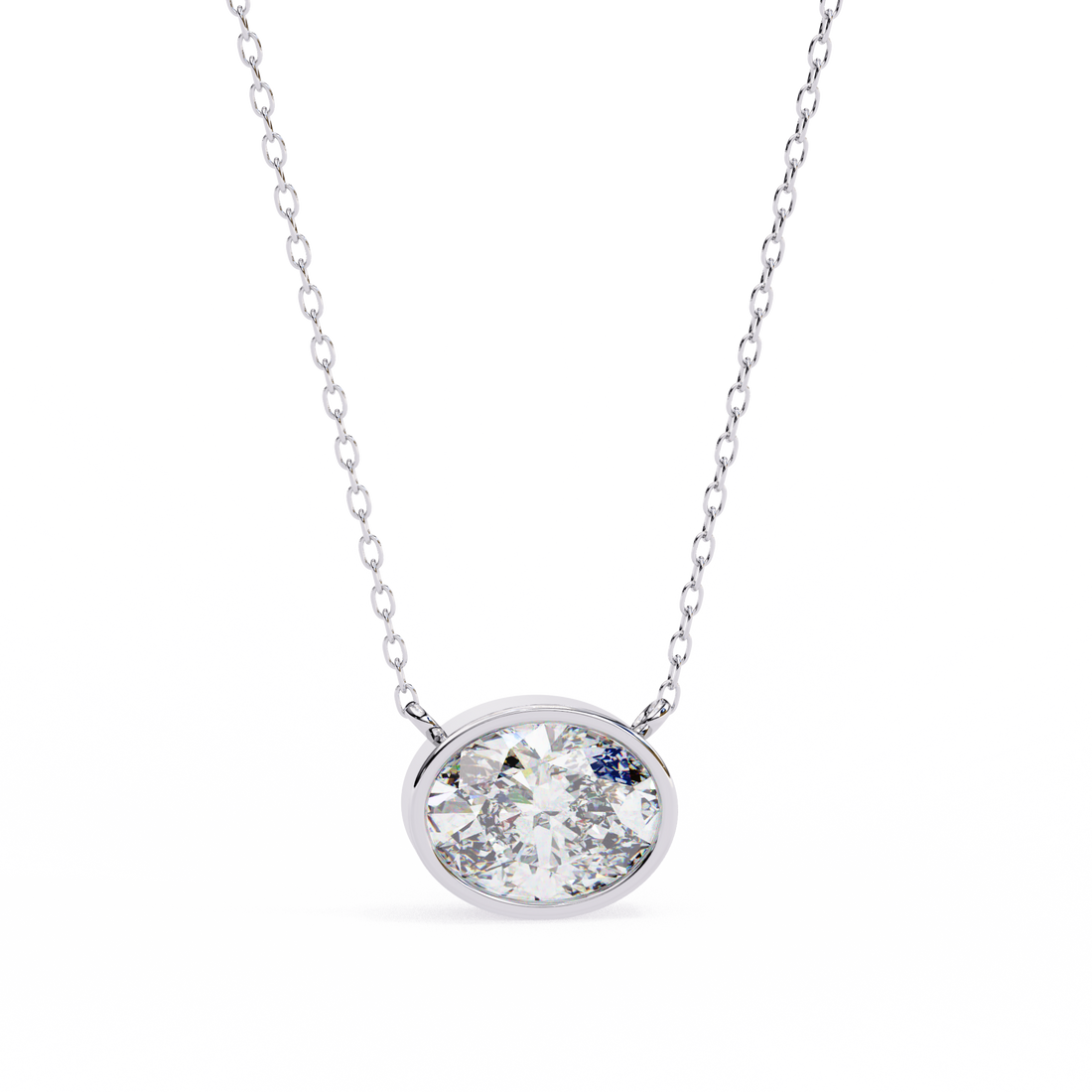 Luna Radiance Solitaire Pendant | 925 Sterling Silver