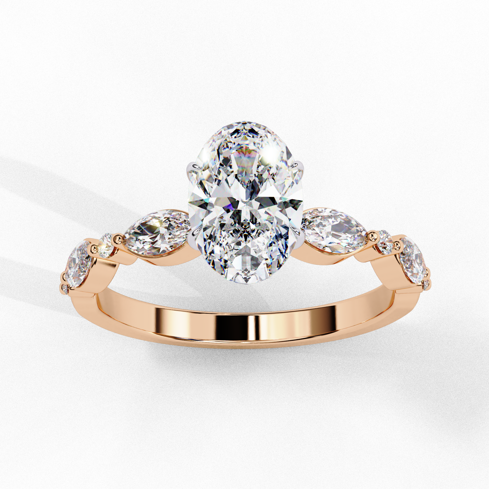 Luxury Oval Shape Diamond Style Ring for Women | 925 Sterling Silver