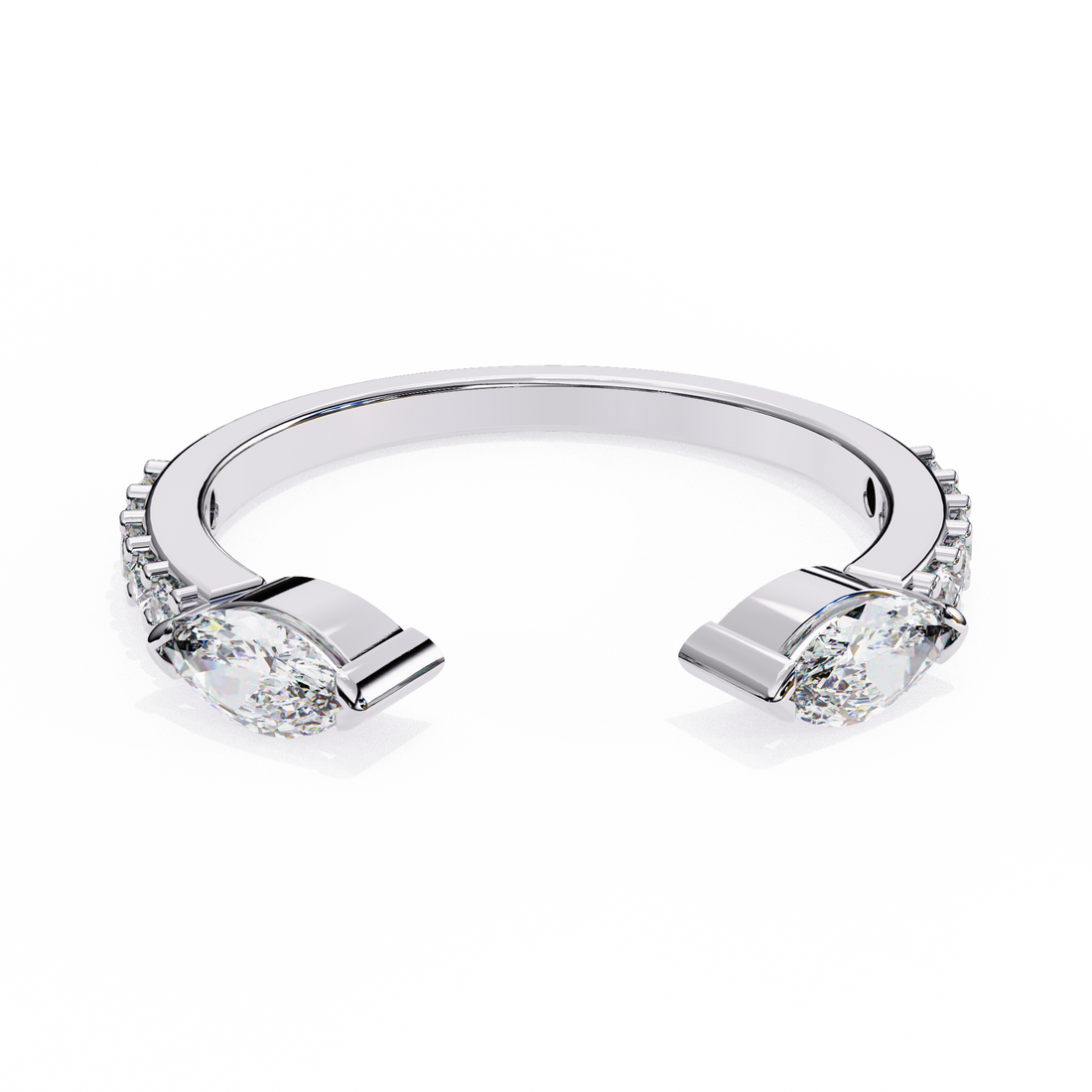 Oropé Classic Radiance Open Cuff Ring | 925 Pure Sterling Silver