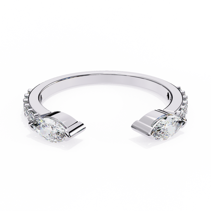 Oropé Classic Radiance Open Cuff Ring | 925 Pure Sterling Silver