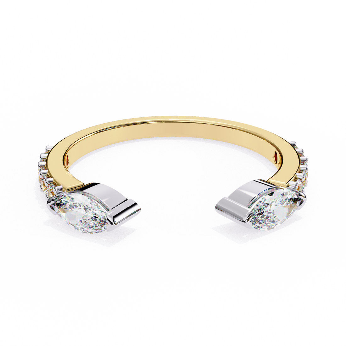 Oropé Classic Radiance Open Cuff Ring | 925 Pure Sterling Silver