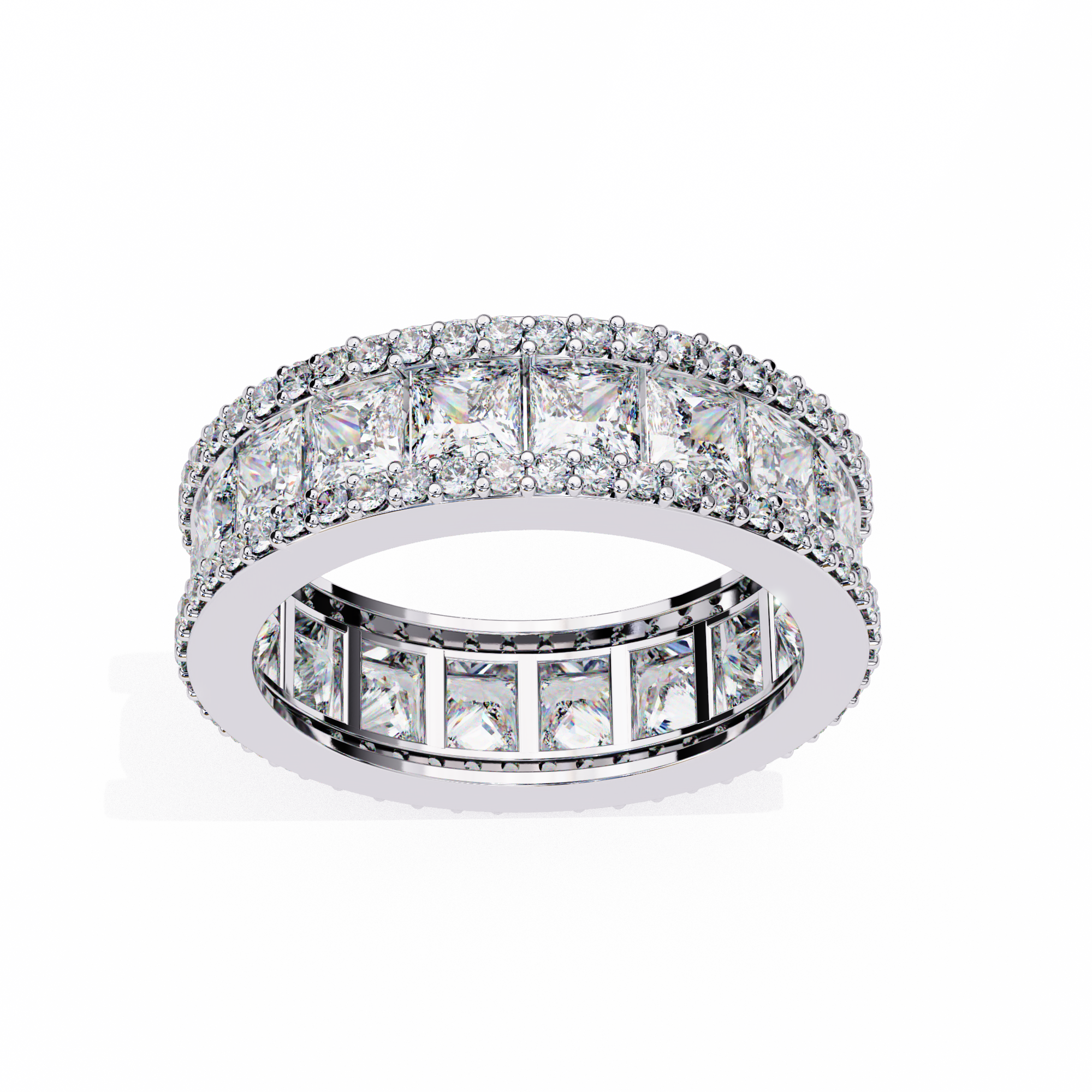 Prestige Spark Full Eternity Ring | 925 Pure Sterling Silver