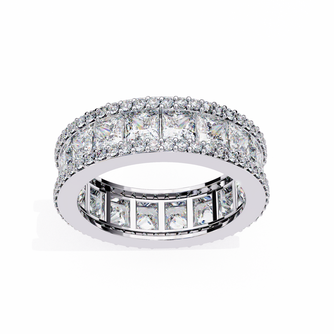 Prestige Spark Full Eternity Ring | 925 Pure Sterling Silver