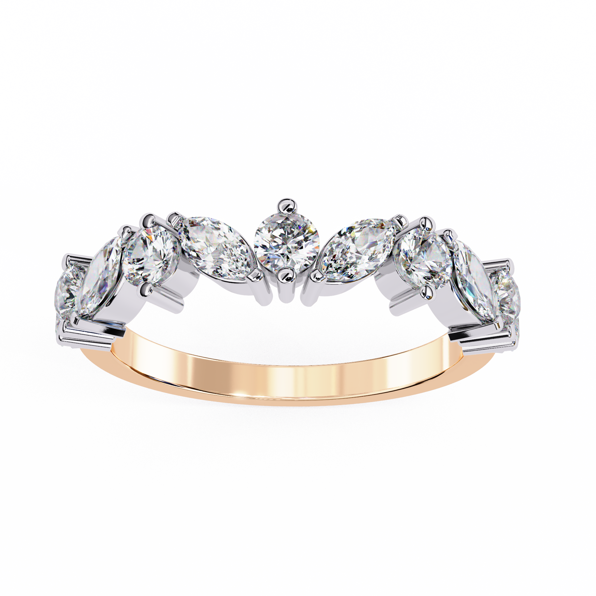 Luxe Tiara Marquise Ring | 925 Pure Sterling Silver