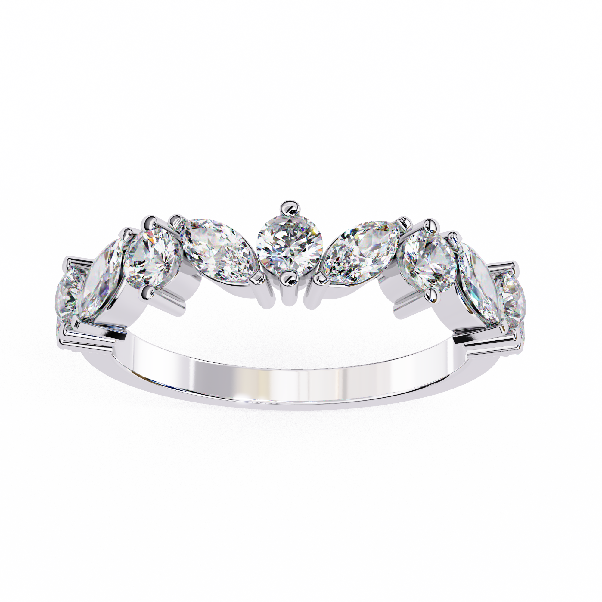Luxe Tiara Marquise Ring | 925 Pure Sterling Silver