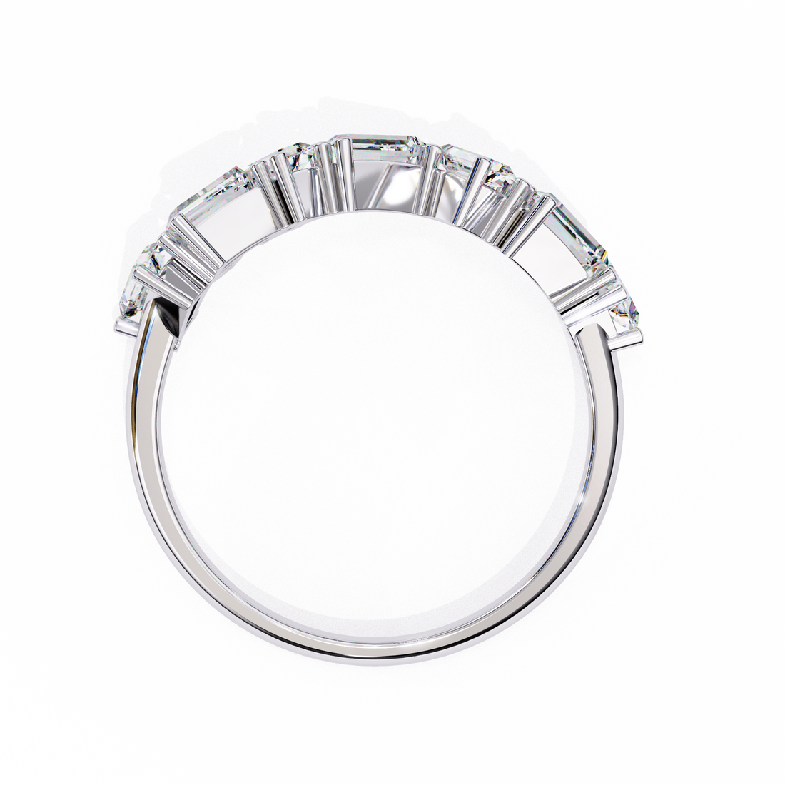 Oropé Classic Radiance Baguette Crown Band | 925 Pure Sterling Silver