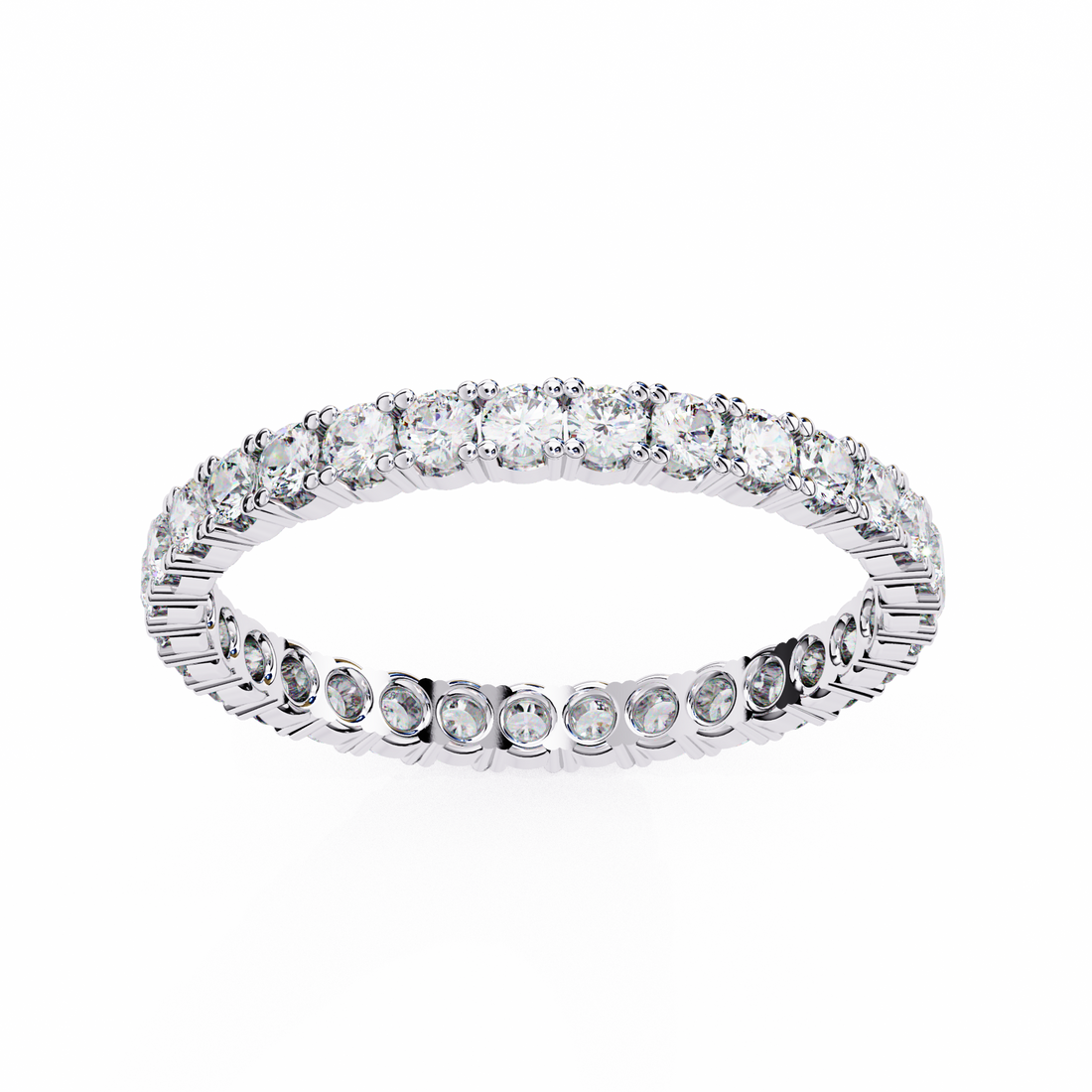 Luxe Circle Full Eternity Ring | 925 Pure Sterling Silver