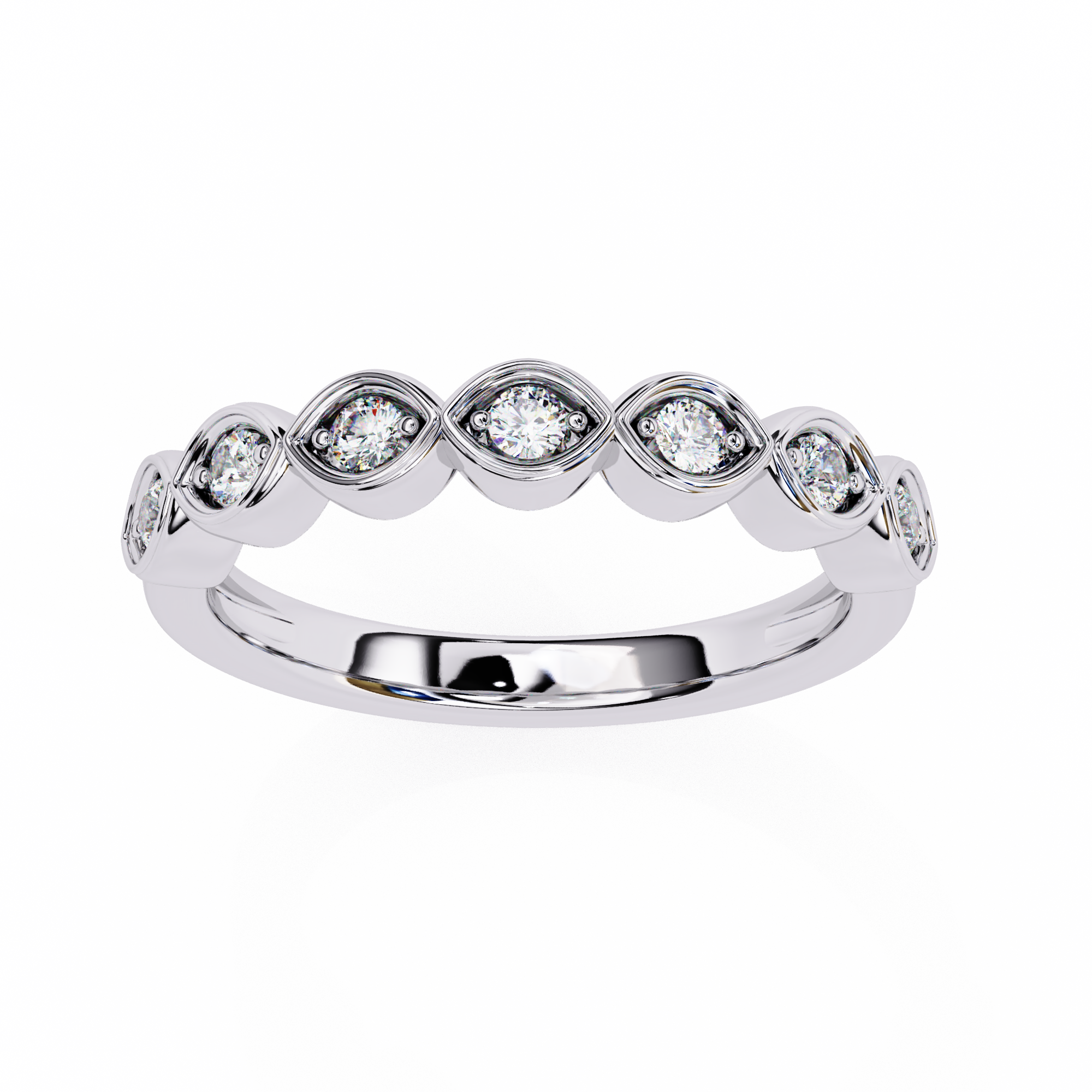Eternal Eye Bezel Silver Ring | 925 Pure Sterling Silver