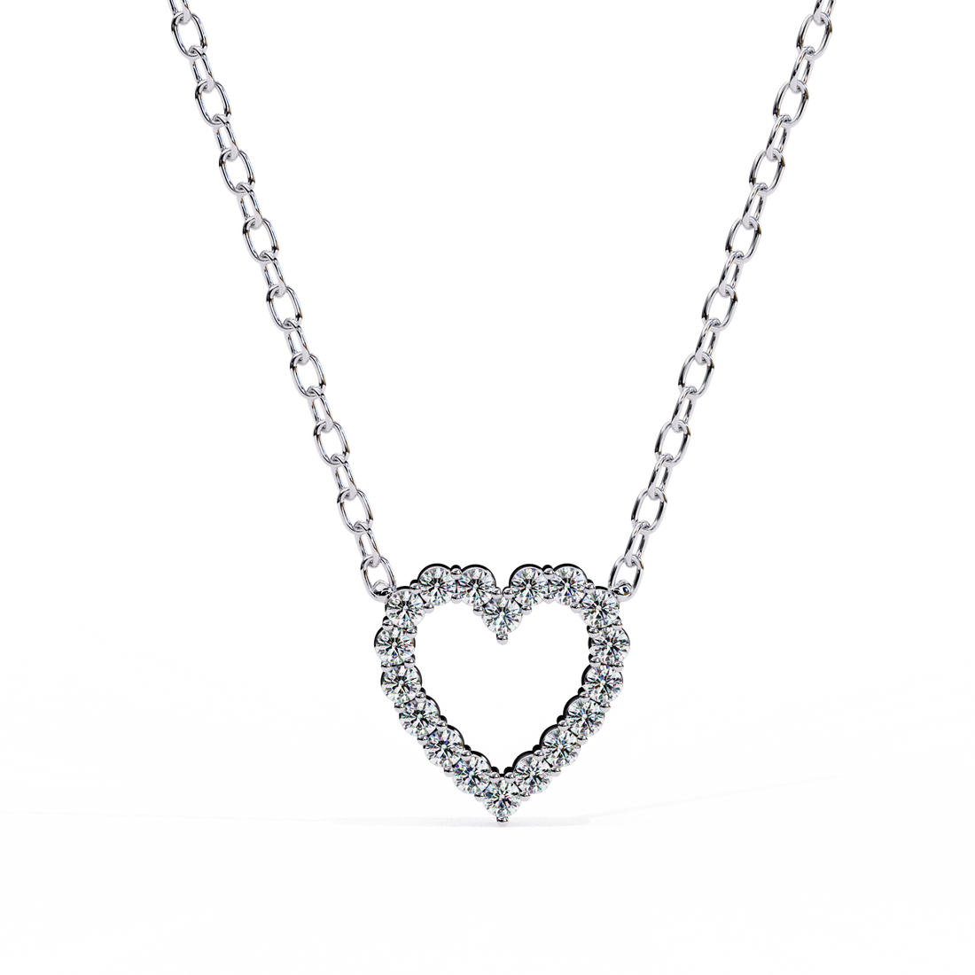 Celestial Love Heart Necklace | 925 Sterling Silver