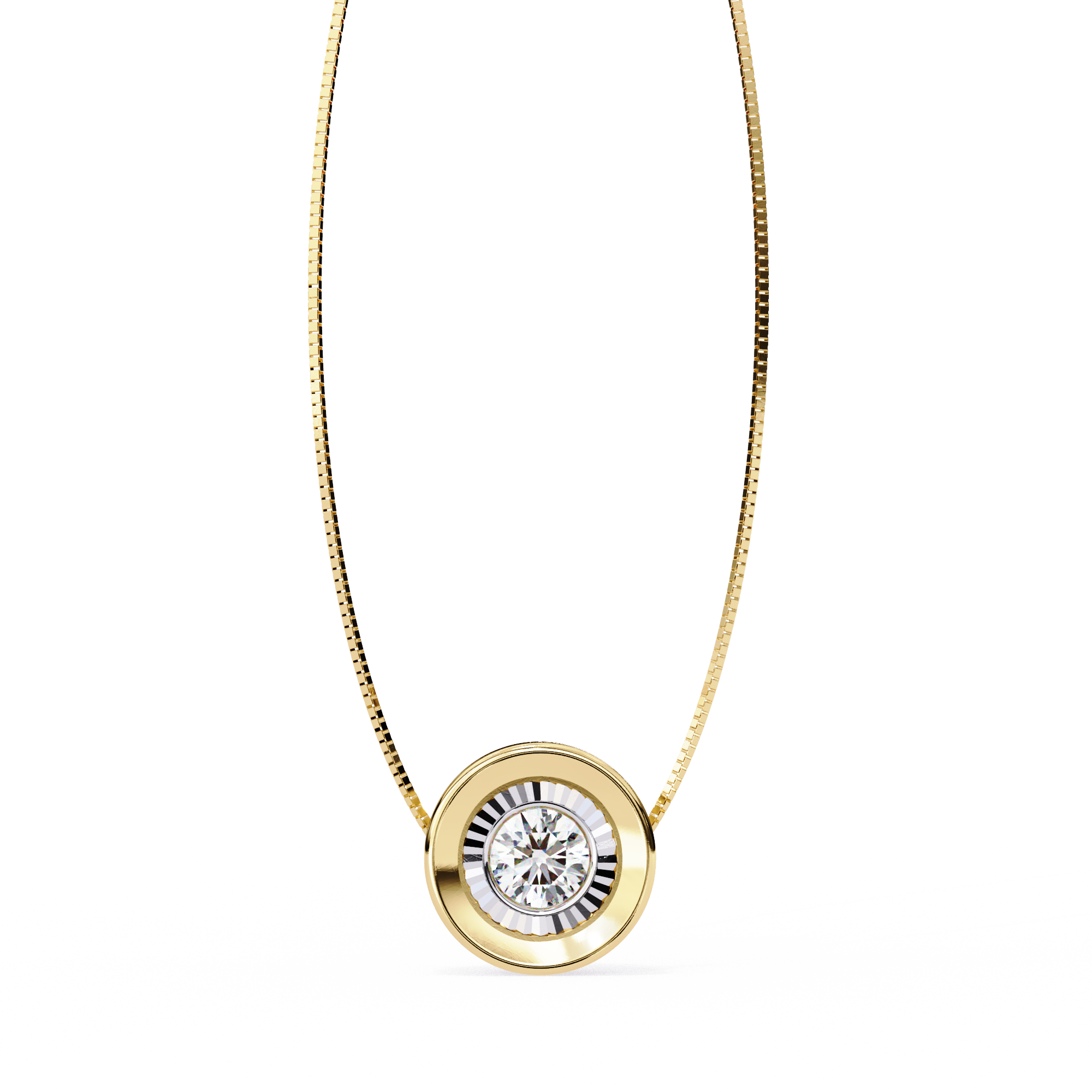 Eterna Glow Circle Pendant | 925 Sterling Silver