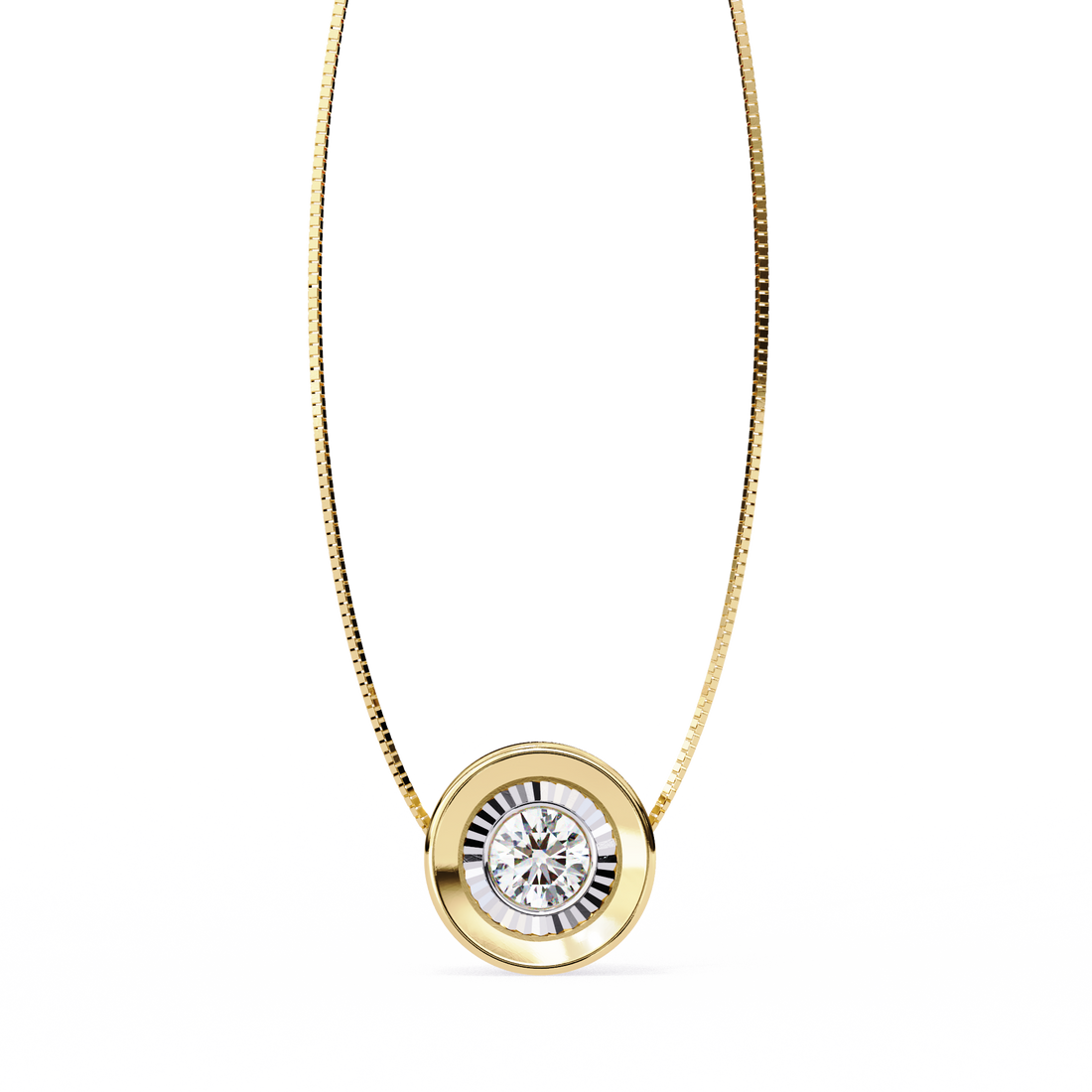 Eterna Glow Circle Pendant | 925 Sterling Silver