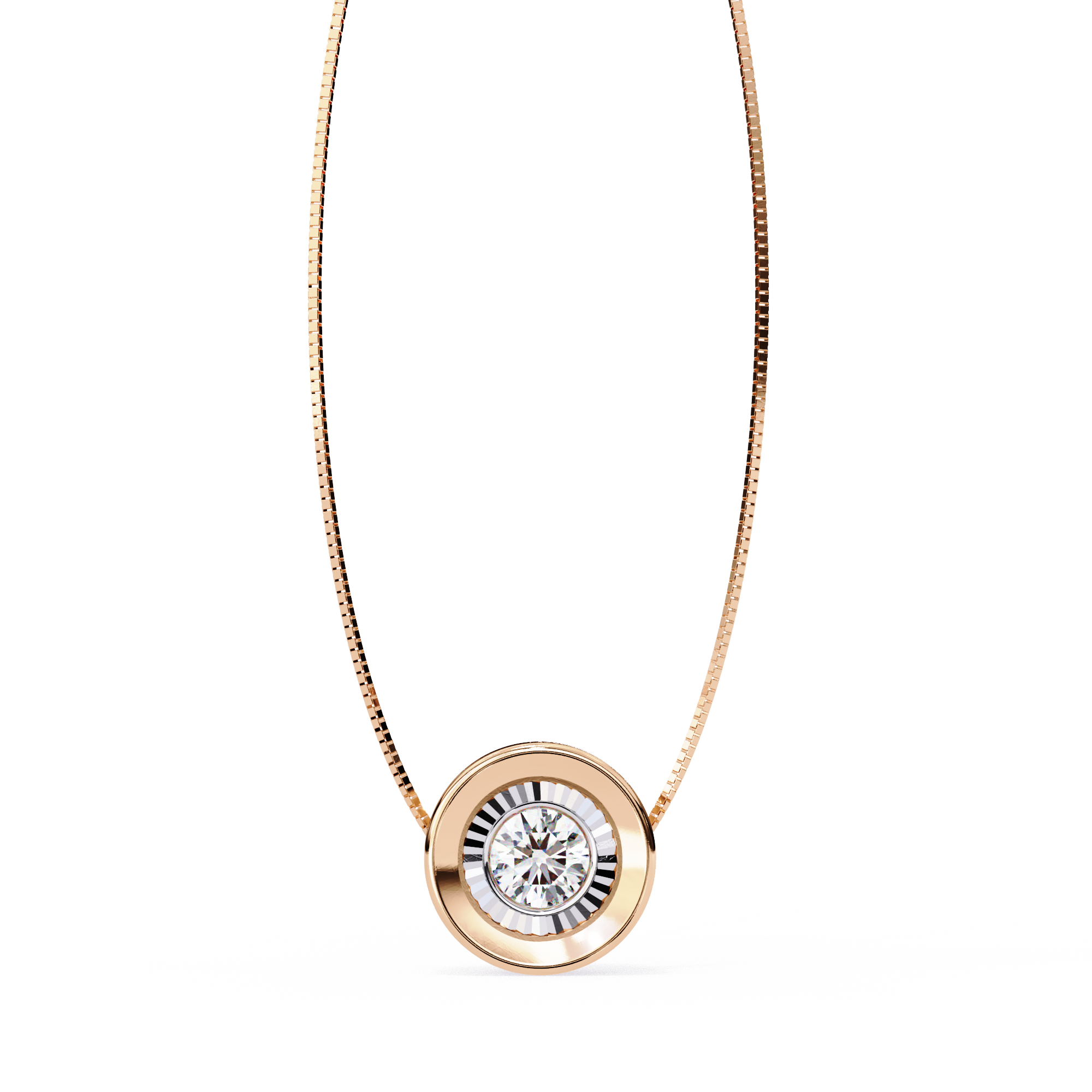 Eterna Glow Circle Pendant | 925 Sterling Silver