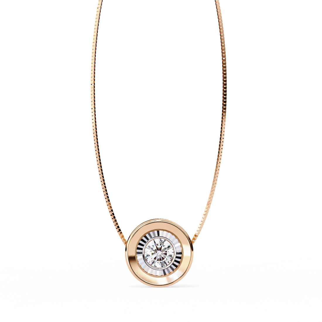 Eterna Glow Circle Pendant | 925 Sterling Silver