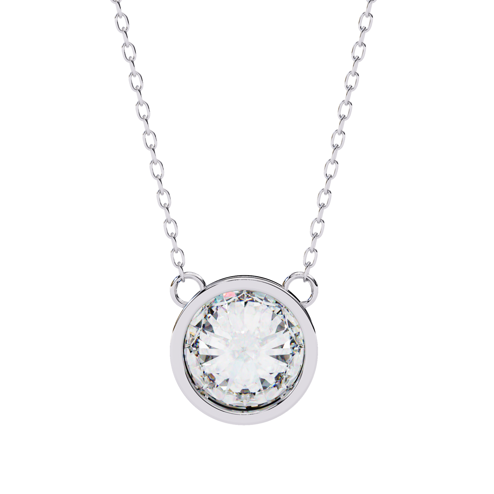 Iconic Glow Bezel Pendant | 925 Sterling Silver