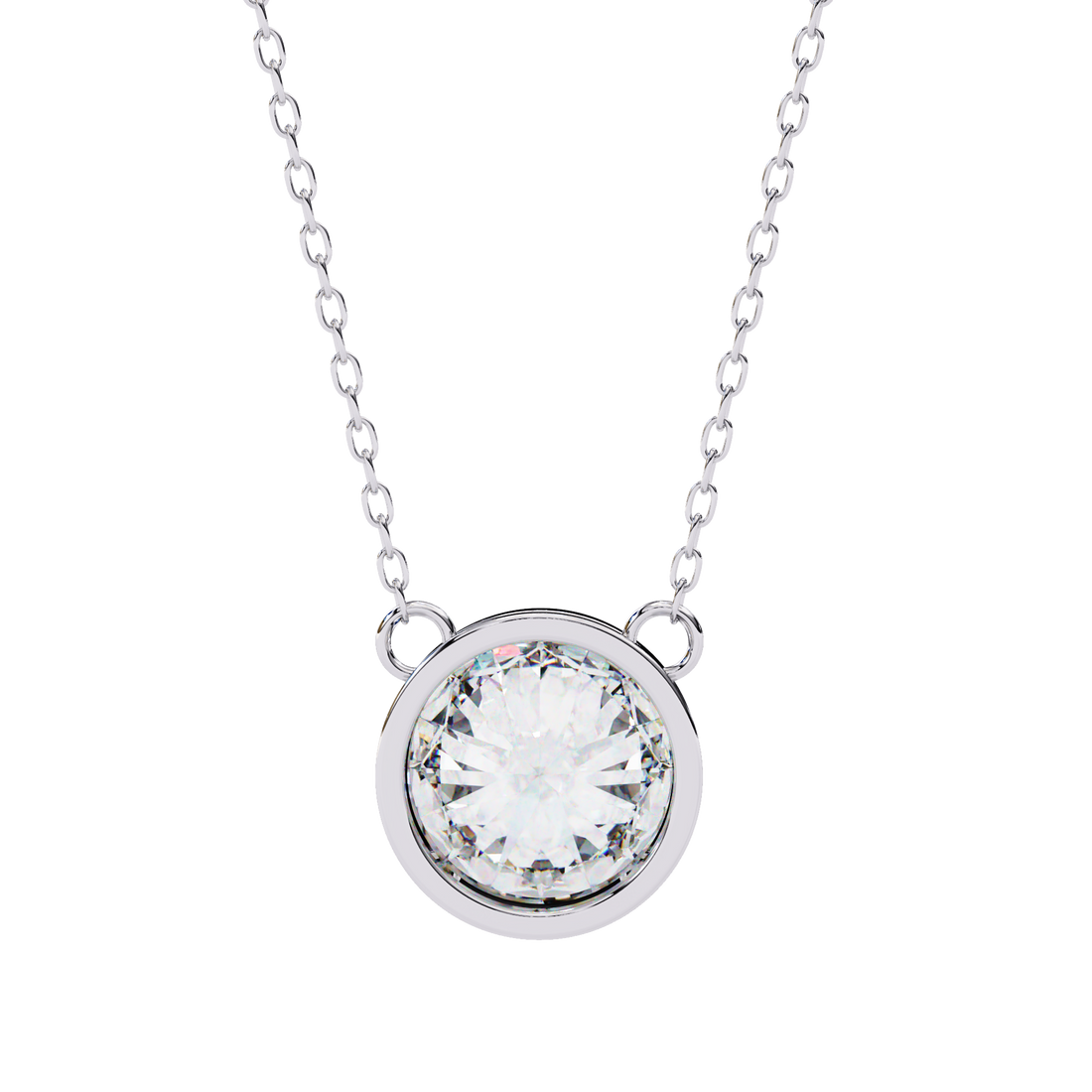 Iconic Glow Bezel Pendant | 925 Sterling Silver