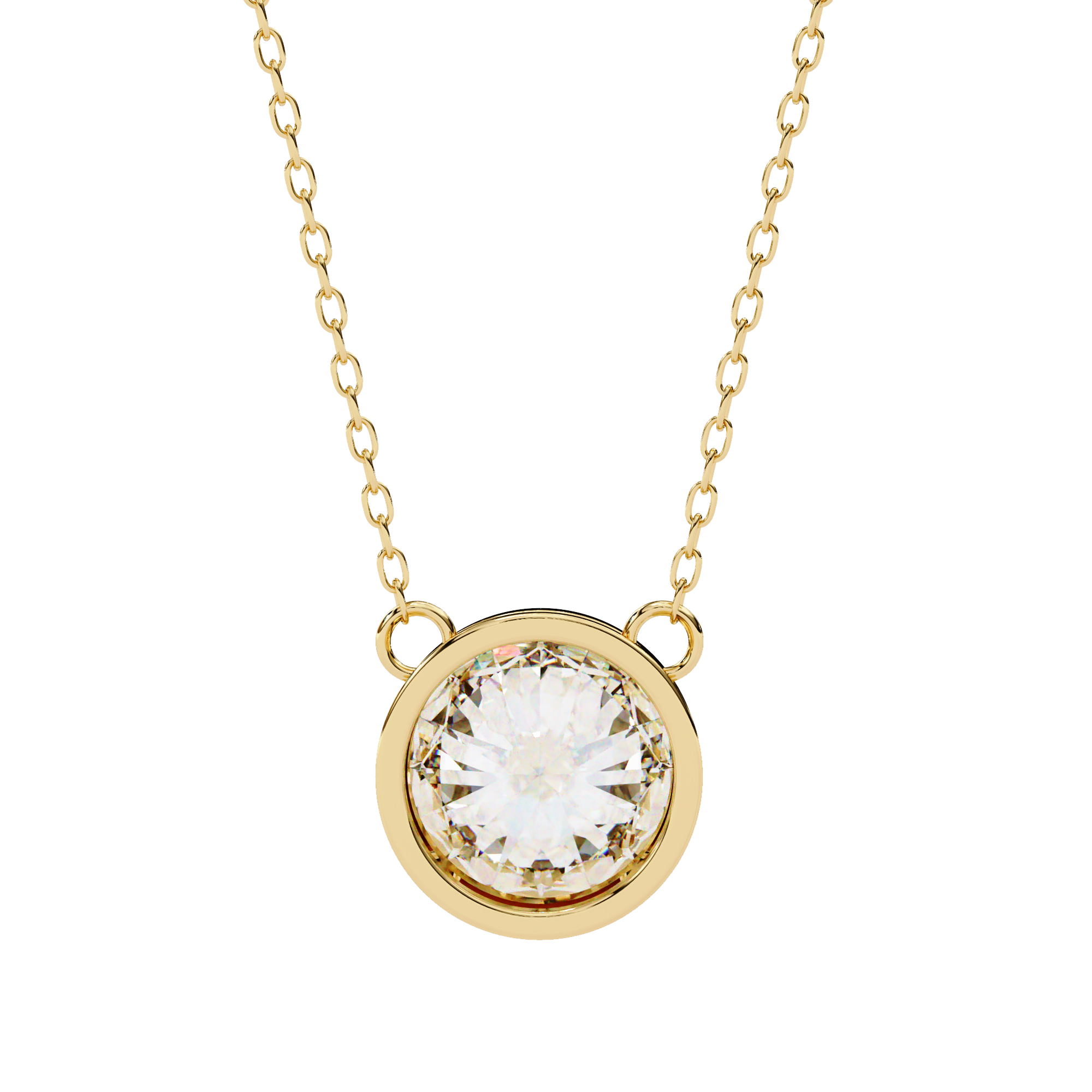Iconic Glow Bezel Pendant | 925 Sterling Silver
