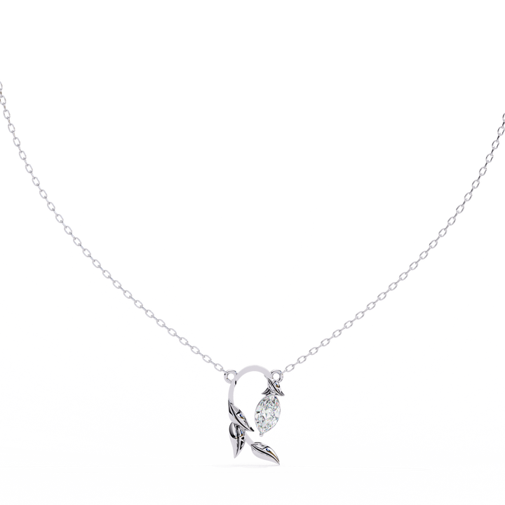 Nature’s Embrace Leaf Pendant | 925 Sterling Silver