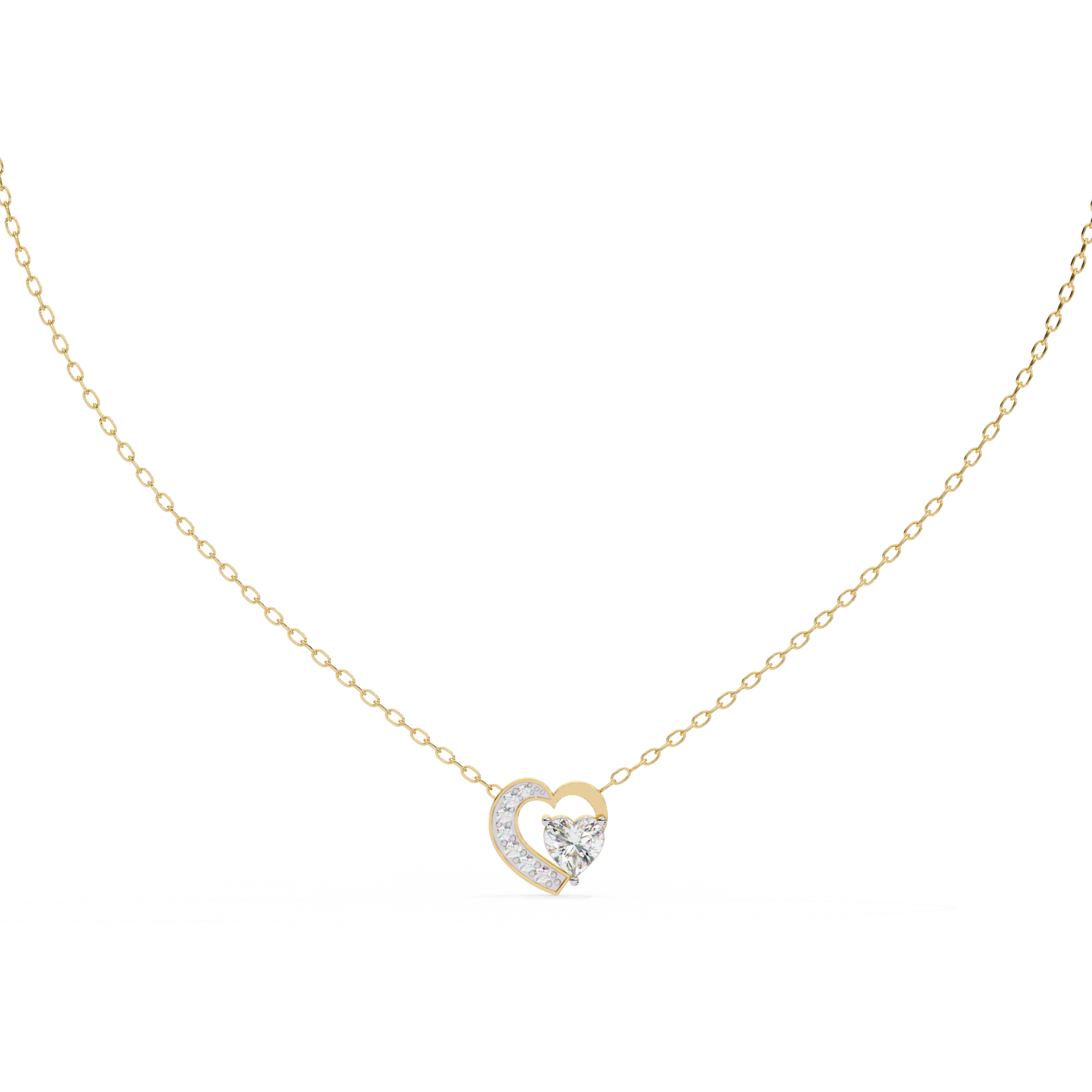 Celeste Heart Glow Pendant | 925 Sterling Silver