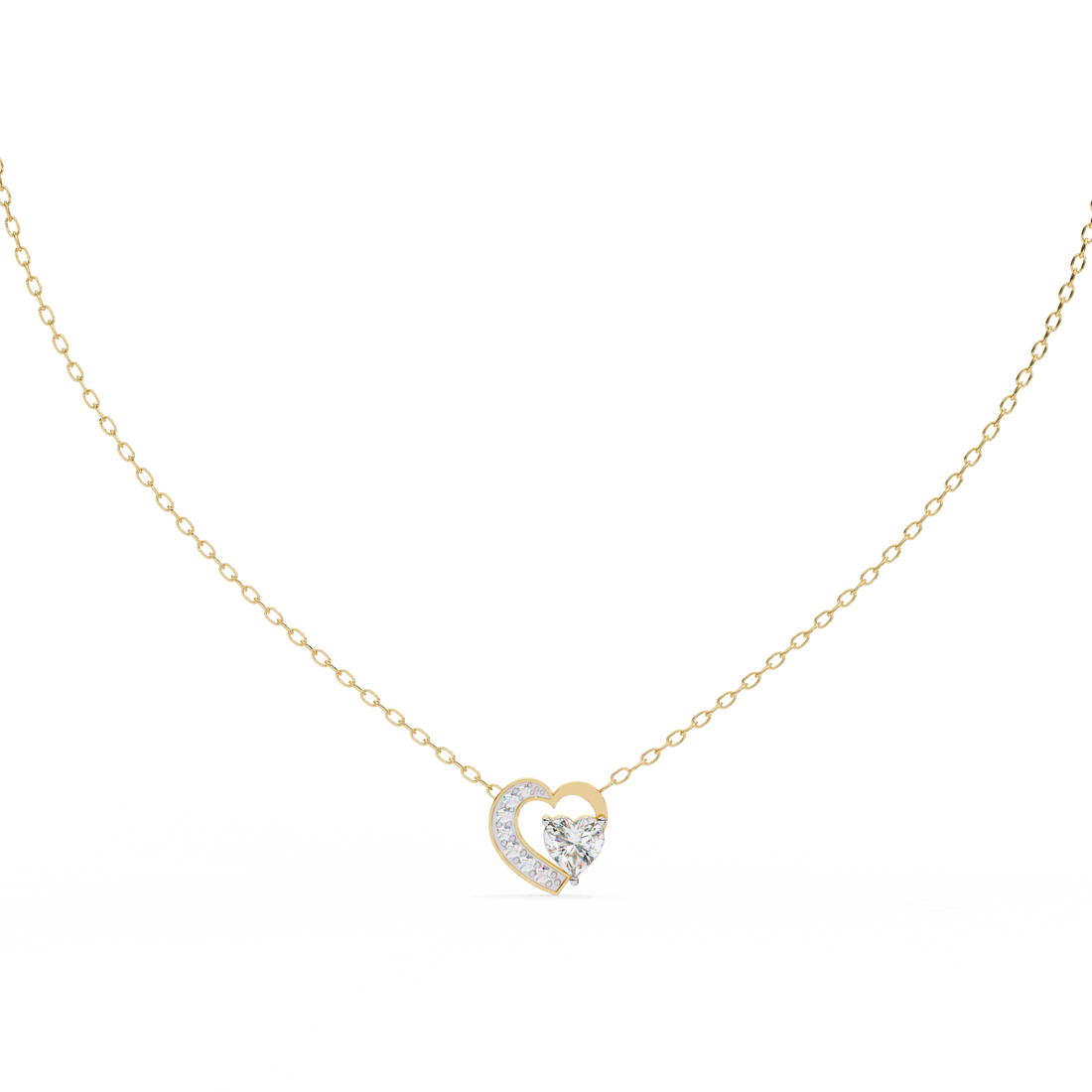Celeste Heart Glow Pendant | 925 Sterling Silver