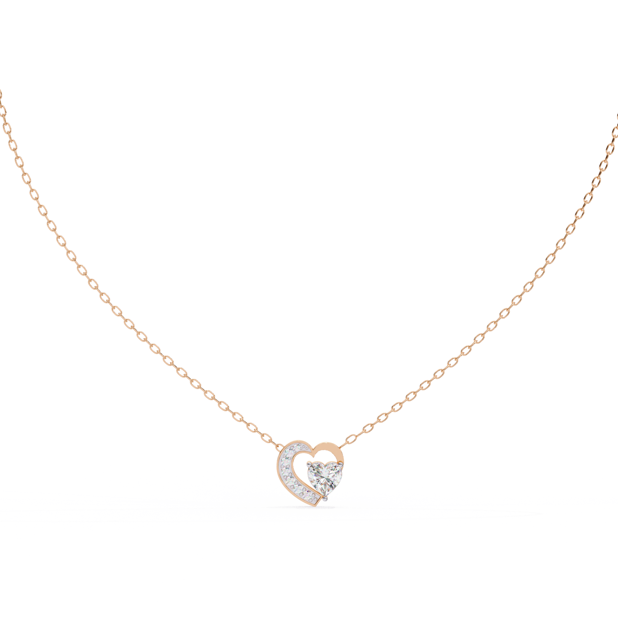 Celeste Heart Glow Pendant | 925 Sterling Silver