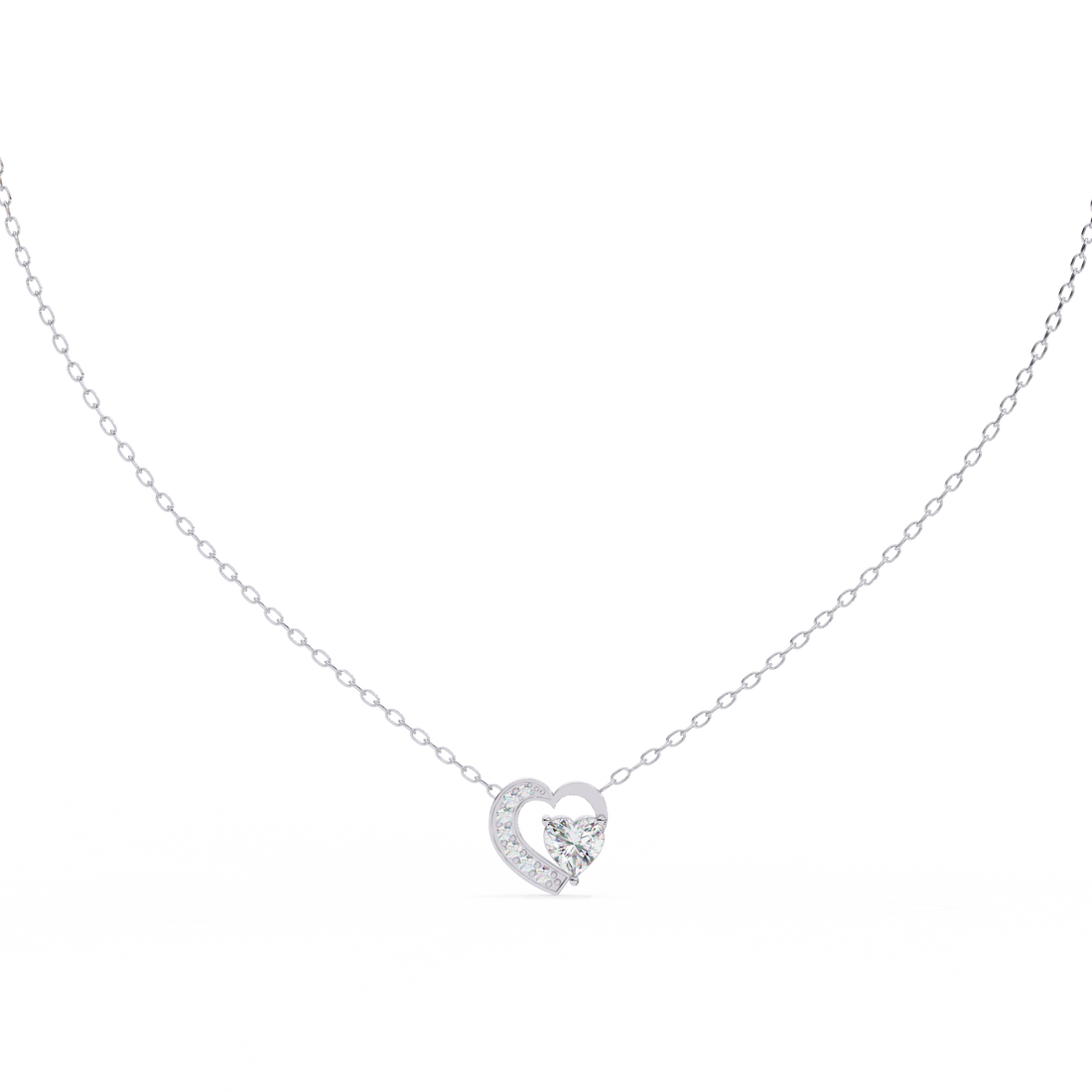 Celeste Heart Glow Pendant | 925 Sterling Silver
