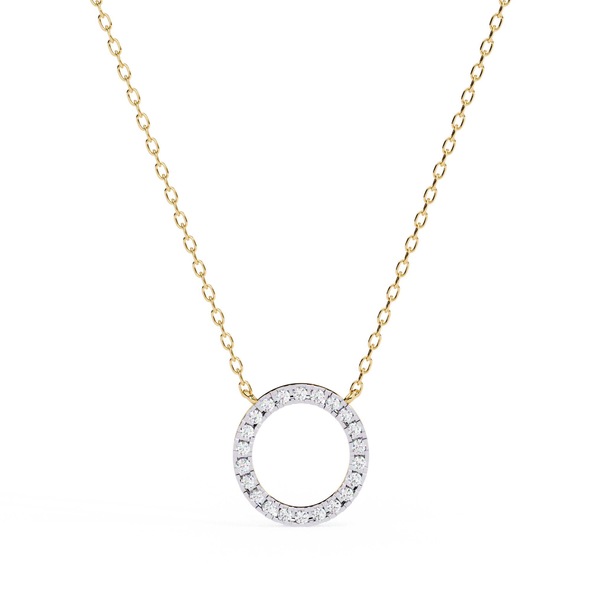 Infinity Gleam Round Pendant | 925 Sterling Silver