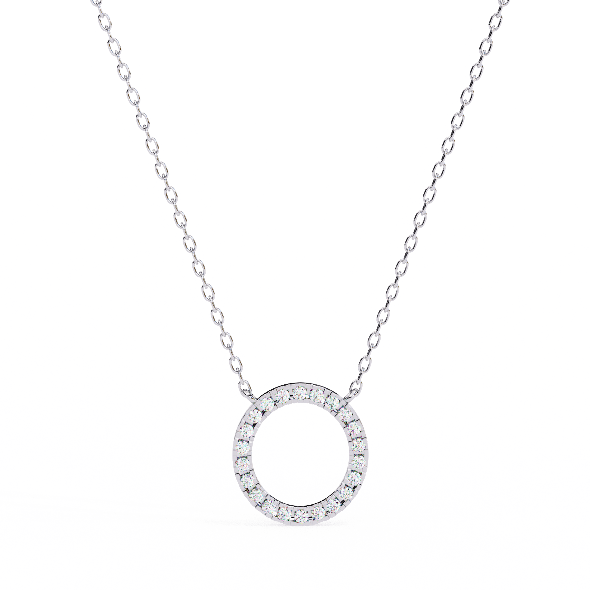 Infinity Gleam Round Pendant | 925 Sterling Silver