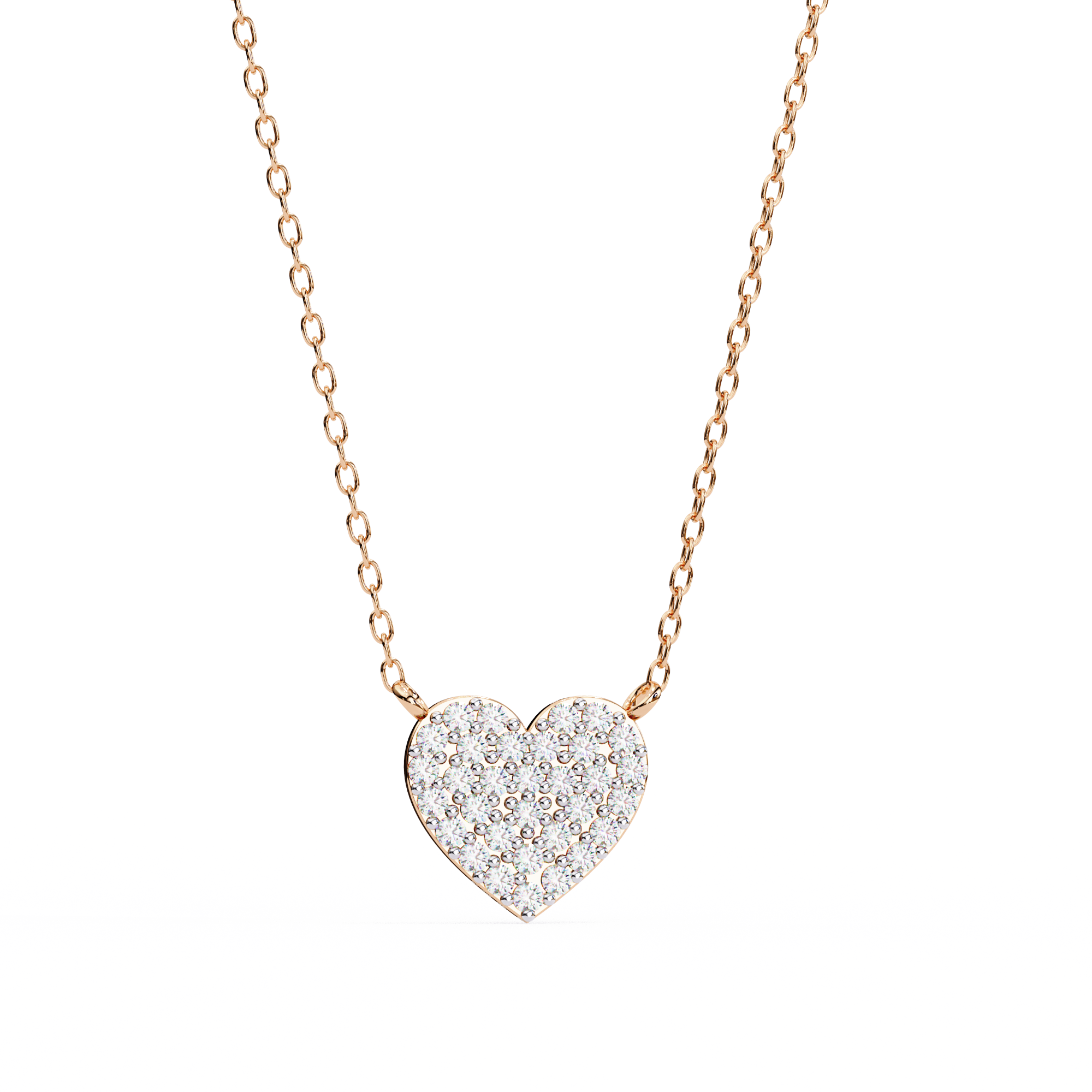 Timeless Love Pave Heart Pendant | 925 Sterling Silver