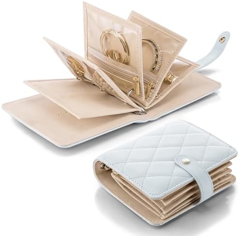 Travel Jewelry Organizer Case – Compact Jewelry Storage Book for Rings, Earrings & Necklaces