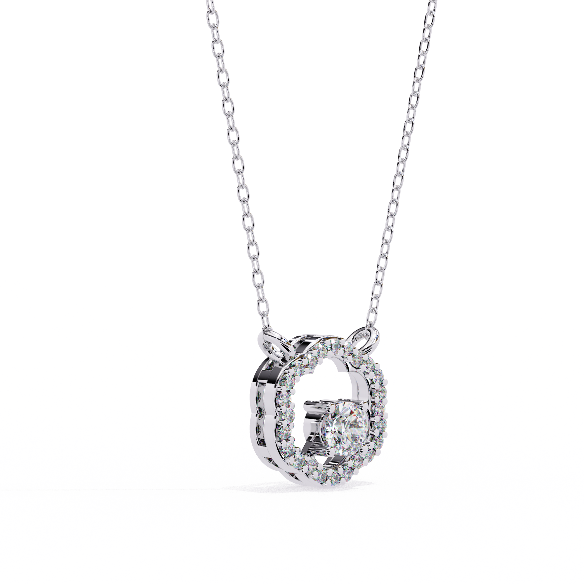 Bloom Halo Floral Pendant | 925 Sterling Silver