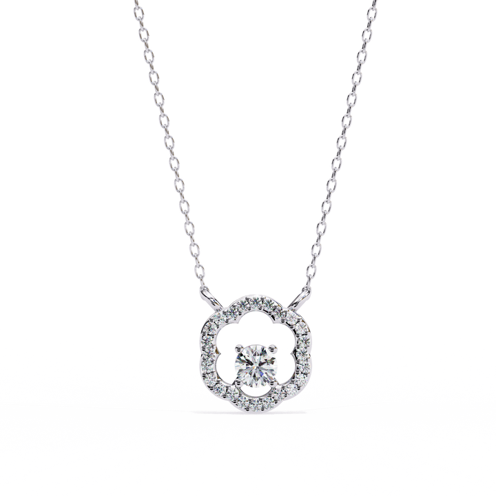 Bloom Halo Floral Pendant | 925 Sterling Silver