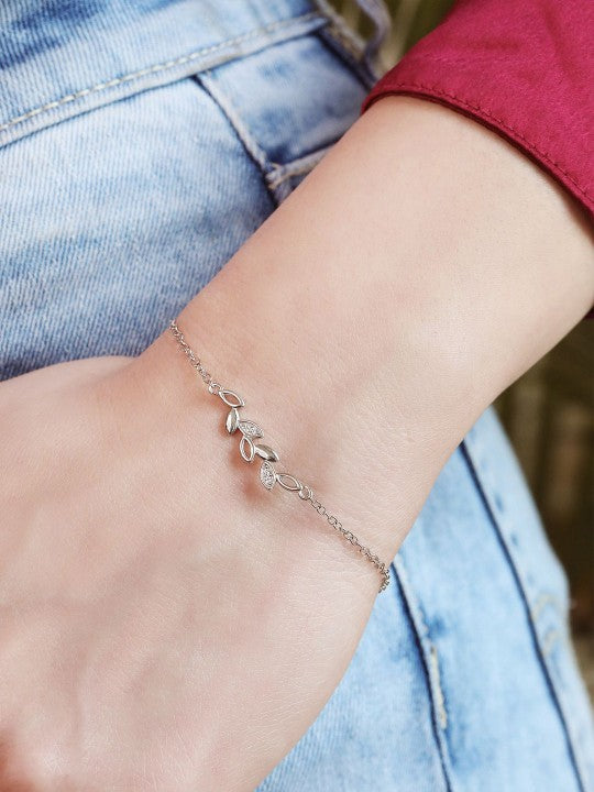 Orope’s Cubic Zirconia Charm Bracelet made with 925 Pure Sterling Silver