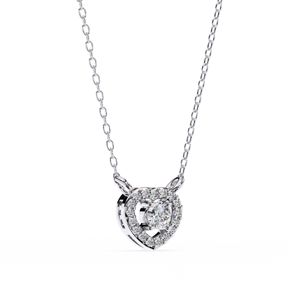 Everlasting Spark Heart Pendant | 925 Sterling Silver