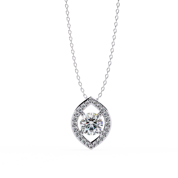 Petal Glow Halo Pendant | 925 Sterling Silver