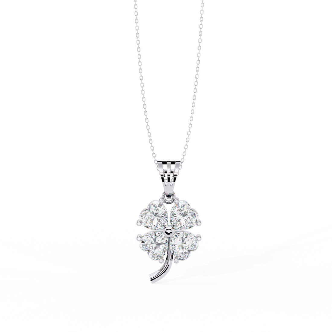 Grace Petal Clover Necklace | 925 Sterling Silver