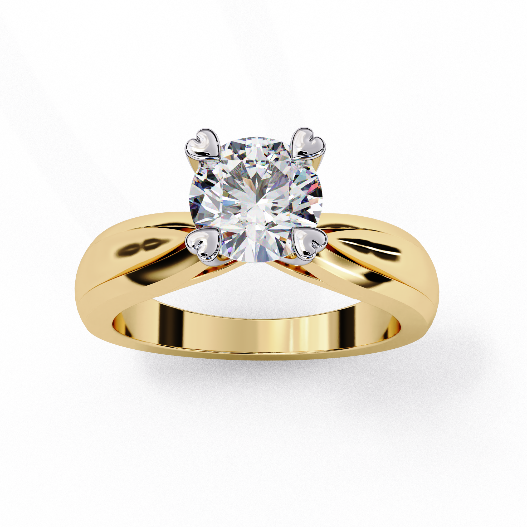 Prong Round Solitaire Ring | 925 Sterling Silver