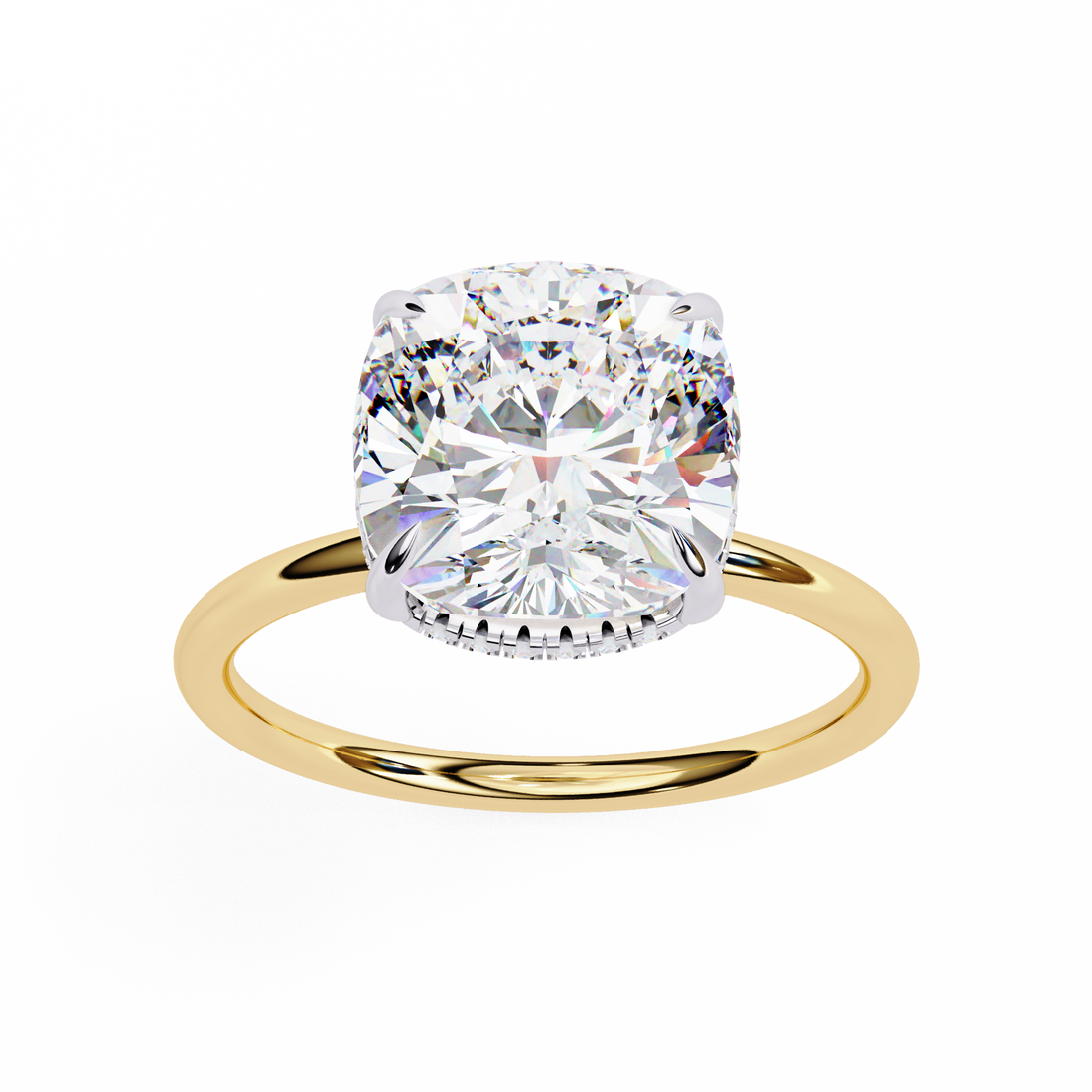Minimal Luxe Cushion-Cut Silver Ring | 925 Sterling Silver